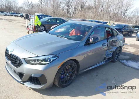 2022 BMW M235 Gran Coupe I xDrive z USA, uszkodzony, nr VIN WBA13AL08N7K92456